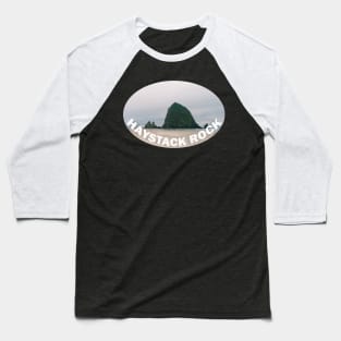 Haystack Rock Oregon Baseball T-Shirt